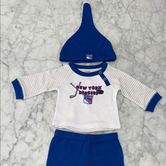 New York Rangers Baby Outfit with Hat 3M - Picture 1 of 4